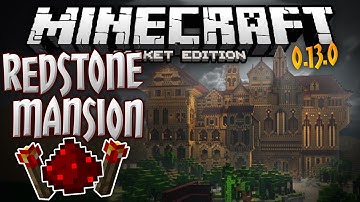 REDSTONE MANSION!!! - Official Mojang Adventure Map for 0.13.0 - Minecraft PE (Pocket Edition)