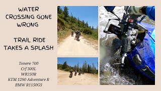 Water Crossing Gone Wrong | Trail Ride Takes a Splash