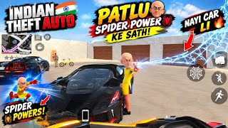 PATLU BECOMES SPIDER-MAN 😱🔥 || INDIAN THEFT AUTO 3D || BOUGHT A NEW CAR TOO! screenshot 5
