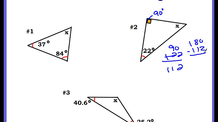 The measures of two angles of a triangle are 66 ∘ and 72 ∘ find the measure of the third angle