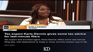 Karla Dennis Shares Expert Tax Tips On CBS News Live! #taxes