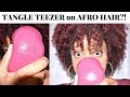 TANGLE TEEZER (THICK AND CURLY) on TYPE 4 AFRO HAIR? DOES THIS THING REALLY WORK? | THE CURLY CLOSET