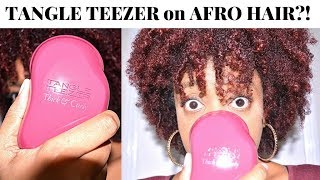 TANGLE TEEZER (THICK AND CURLY) on TYPE 4 AFRO HAIR? DOES THIS THING REALLY WORK? | THE CURLY CLOSET