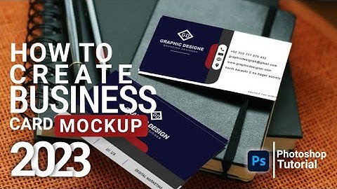 How to Create Business Card PSD Mockup || Photoshop Tutorial in Urdu