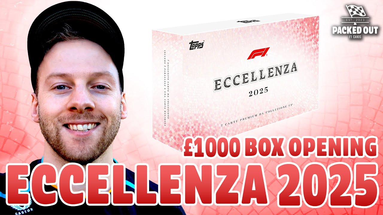 TOPPS F1 ECCELLENZA 2025 - Открытие 4 коробок! На сумму 1000 фунтов стерлингов!