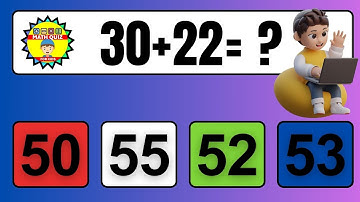 20 Math Quiz for Kids | Two Digit Addition Quiz