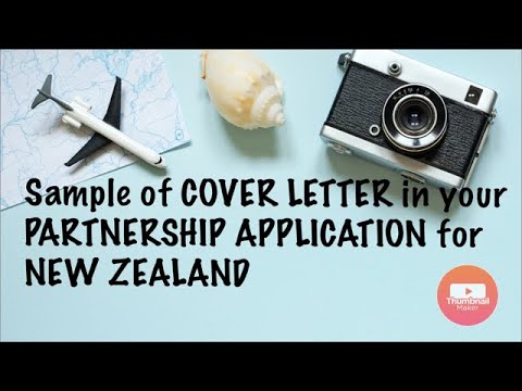 sample cover letter for partnership visa nz