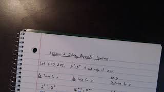 Lesson 2   Solving Exponential Equations