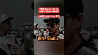 Dale Earnhardt says “[Jeff] ain’t too smart” and Jeff Gordon proves it. 😂 #NASCAR #DaleEarnhardt