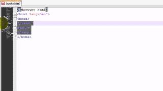 HTML5 Tutorial   2   Creating a Basic Template