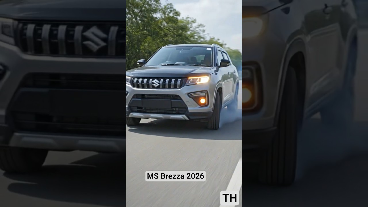 All New 2026 Maruti Suzuki Brezza facelift spied on road 