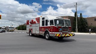 Kitchener Fire - Rescue 11, Pumper 11 & Pumper 19 Responding.