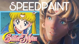 SPEEDPAINT || The Sailor Moon Redraw Challenge