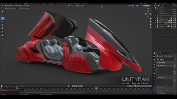 concept car quick modeling - vehicle 015 - part 4 - 4x timelapse