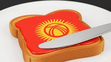 World Flags on Toast 🍞 | Oddly Satisfying ASMR Animation Ep. 11