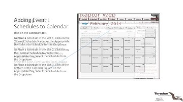 Teradon Raptor V Programming Schedules