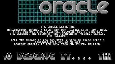 Oracle   Colony mp4 HYPERSPIN AMIGA INTRO CRACKTRO DEMO COMMODORE NOT MINE VIDEOS