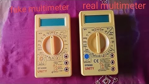 original multimeter fake multimeter difference video