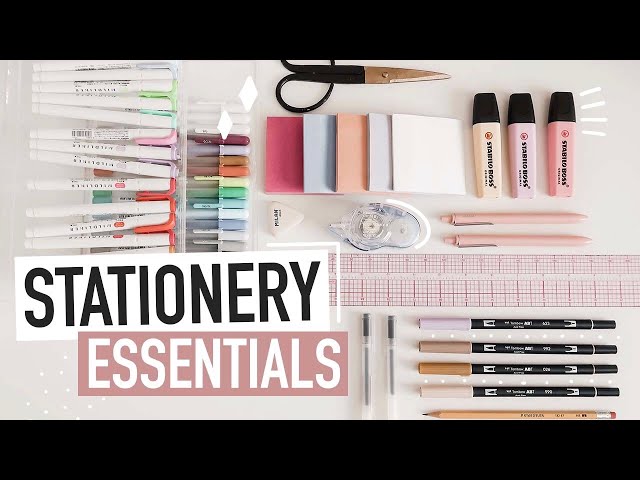 my stationery essentials & favorites  best note taking supplies 🌷 