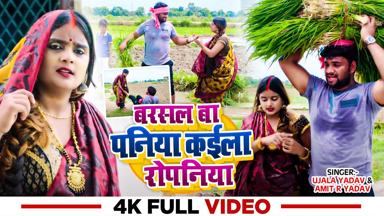 #Ujala Yadav का जबरजस्त रोपनी गीत - बरसल बा पनिया कईला रोपनिया - #Amit R Yadav - Bhojpuri Dhobi Geet