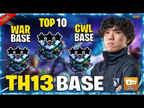 (TOP 10) NEW BEST TH13 CWL BASE LINK 2025 || TH13 WAR BASE LINK 2025 || TH13 BASES CLASH OF CLANS