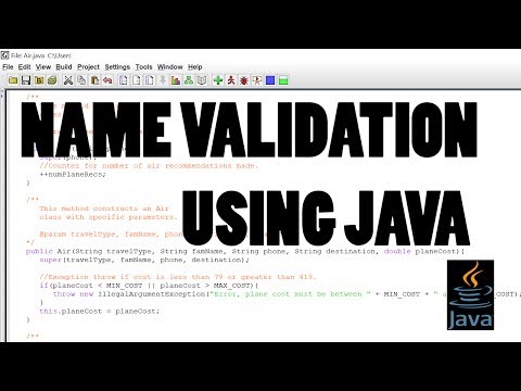 Validating A Name