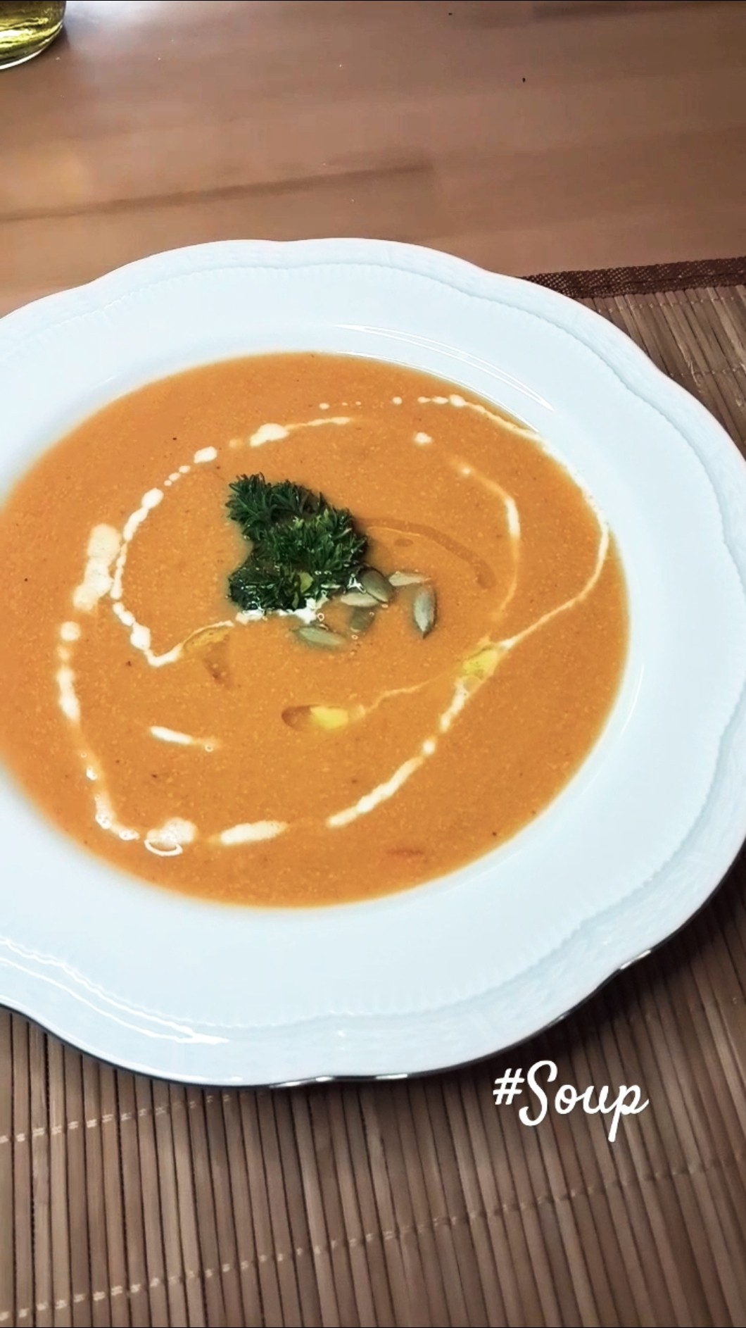 Mercimekli Tatlı Kabak Çorbası #kabakçorbası #food Kürbis-Linsensuppe # ...
