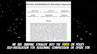 On-Policy Self-Distillation for Reasoning Compression (Mar 2026)