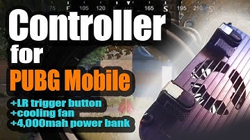 Unboxing & PUBG Mobile - Controller with LR trigger button, cooling fan and power bank