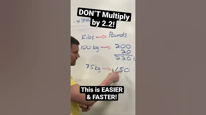 Convert Kilograms to Pounds FAST & EASY | Simple Math Trick #shorts #maths #mathtricks
