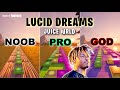 Juice WRLD - Lucid Dreams - Noob vs Pro vs God (Fortnite Music Blocks)