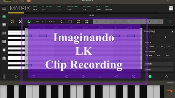 Imaginando LK- Tutorial Part 2: How to record a clip with drums