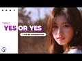 How should twice sing yes or yes  line redistribution 