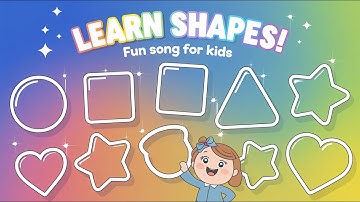 🎵 Learn Shapes for Kids | Fun Shape Song with 3D and 2D Shapes | Educational English Song