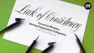 Common Mistakes Writing Copperplate | Lack of Consistency (Part 4)