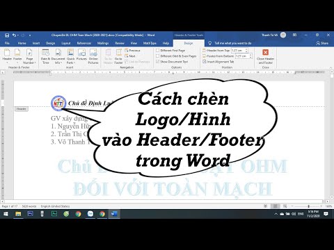 Cách Chèn Logo, Hình Ảnh Vào Header Hay Footer Trong Word Đơn Giản Nhất