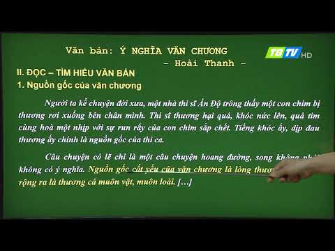 Video DẠY HỌC TRÊN TRUYỀN HÌNH: NGỮ VĂN LỚP 7: Ý NGHĨA VĂN... - YouTube