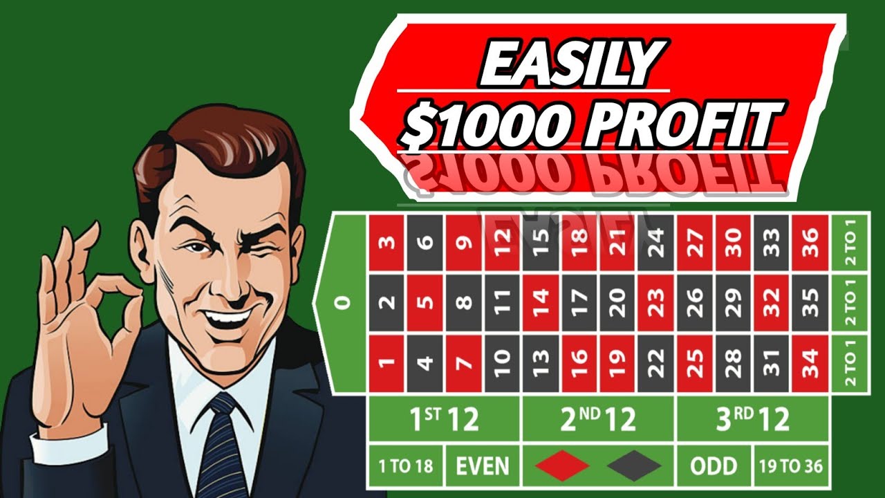 DAILY EASILY 1000 PROFIT 💥 ROULETTE STRATEGY TO WIN / CASINO ROULETTE