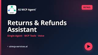 Returns & Refunds AI Agent for Retail — Voice + MCP | AI/MCP Agent™