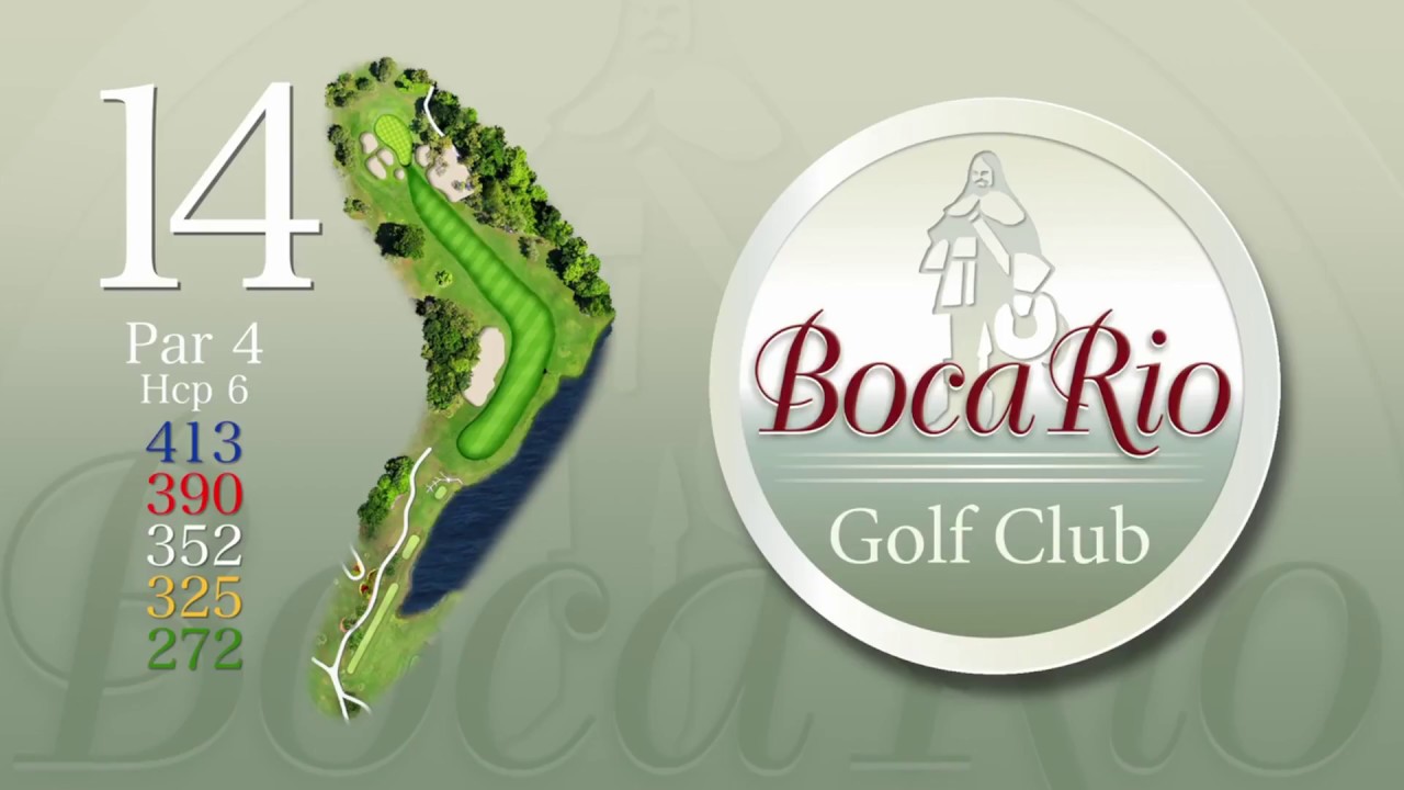 Boca Rio Golf Course - Aerial Flyover - Hole 14 - YouTube