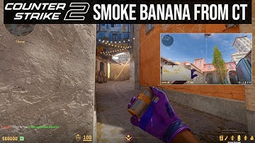 How to SMOKE BANANA From CT SPAWN (INSANE META SMOKE) - CS2 INFERNO