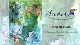 TIMELAPSE Intuitive Art - King Neptune (Waves of Emotions)