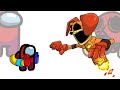 Mini crewmate kills poppy playtime 3 robot characters  among us