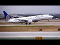 Completely Unstable Landing Of United Airlines Boeing 737 800