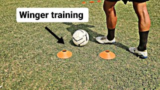 Winger Individual Training Session | How To Improve as a Winger. @Harshfootball Subscribe For More