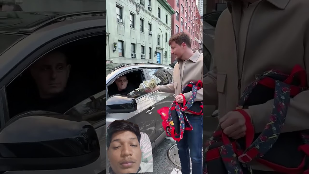 Mr Beast giveing 1000$ in traffic 