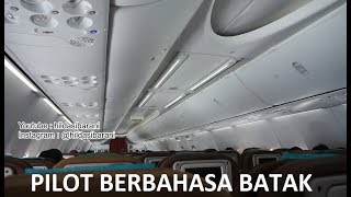 PILOT NA MALO MARHATA BATAK // Pilot berbahasa batak saat terbang
