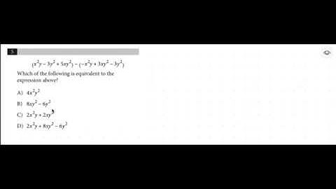 SAT Practice Test 1-Section 3 (Math No Calculator)-Problem 5