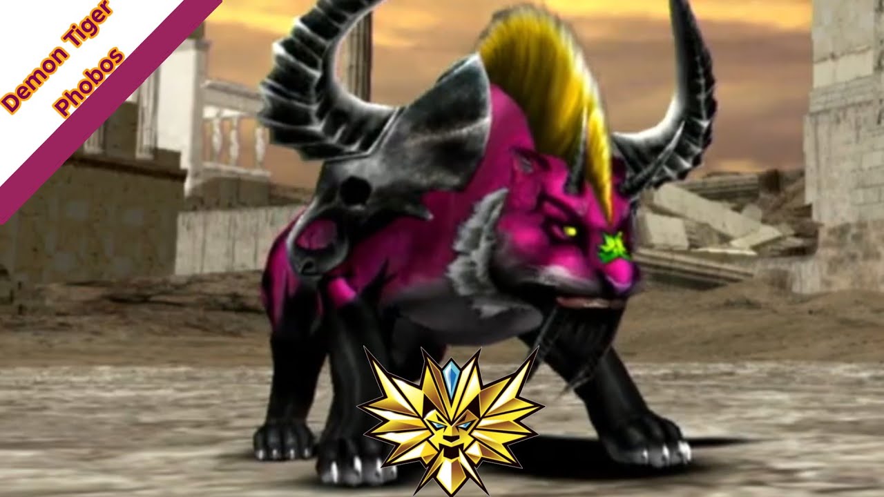 Demon Tiger Phonos gameplay. Strong animal kaiser max4 | 百獣大戦