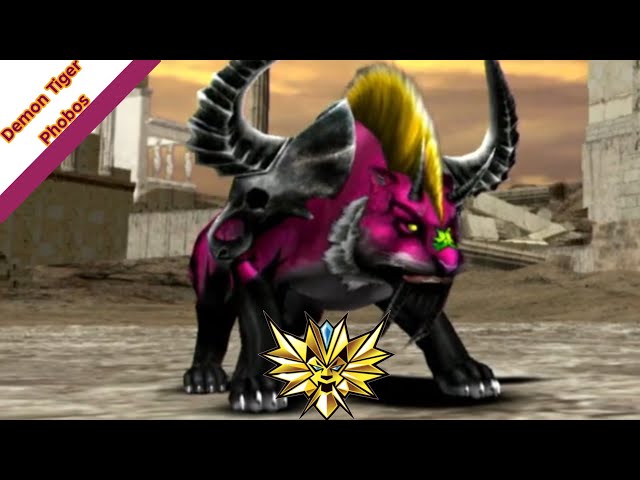 Demon Tiger Phonos gameplay. Strong animal kaiser max4 | 百獣大戦